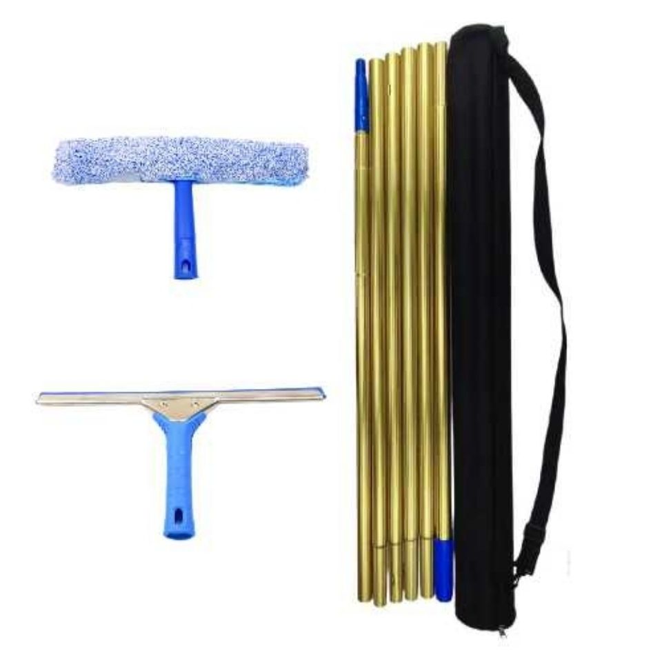 铝合金伸缩杆玻璃刮清洁器涂水器刮擦玻璃加长伸缩杆保洁专用家用