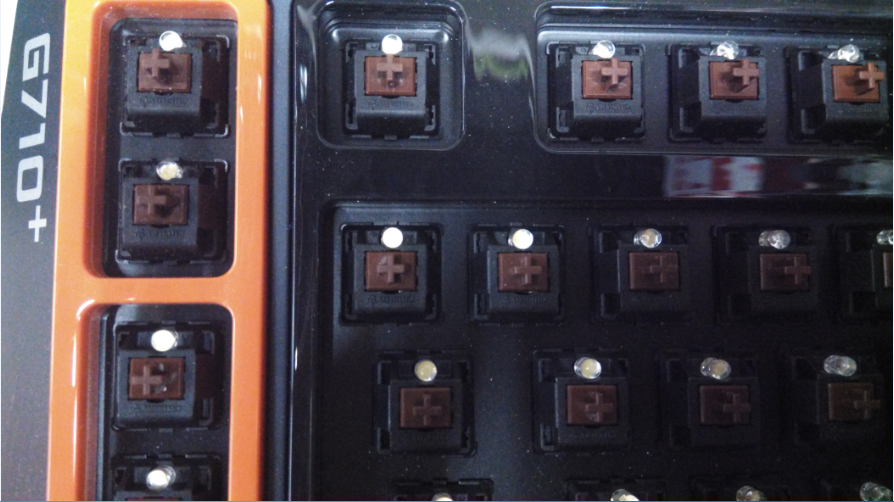 Cherry樱桃轴体MX开关机械键盘用三脚 黑轴（罗技G710+拆机件）