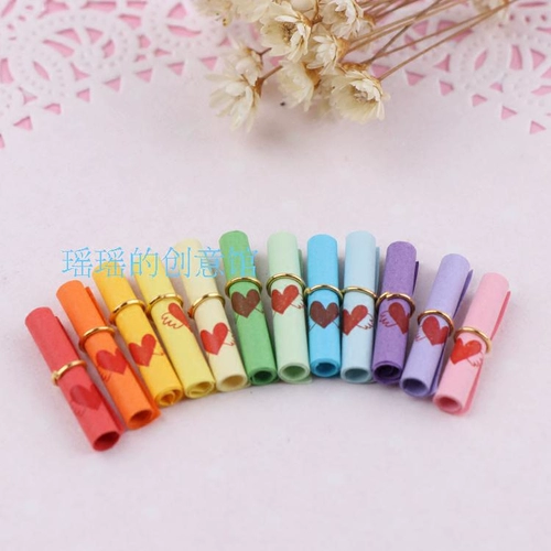 Бесплатная доставка 100/365/520 Xuwan Paper Roll Love Paper Roll Capsule Love Letter Letter Bottle Ril