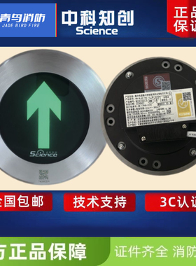 中科知创消防应急照明地埋灯 KW-BLJC-1REⅠ0.3W-861CA玻璃面单向