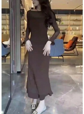 今年流行特惠23593大爱美依缘2025新法式性感连衣裙修身显瘦罩衫