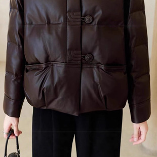 今年流行特惠冬季新款短款款式外套女真皮绵羊皮羽绒服  19