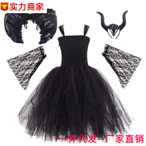 外贸蓬蓬裙2025新款儿童手工公主连衣裙演出裙女童舞台走秀晚礼服