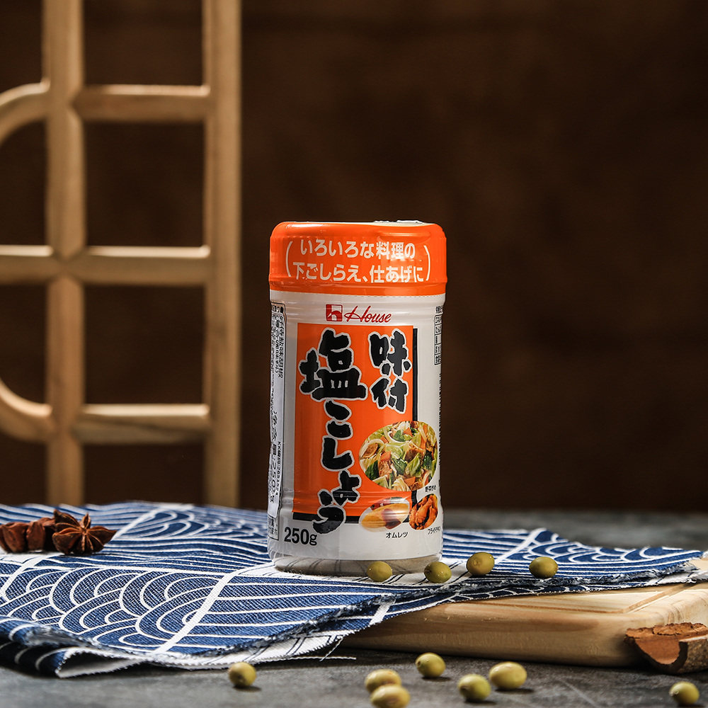 日本进口好待胡椒盐250g烧烤西餐调味料家用厨房炒菜牛排黑胡椒粉