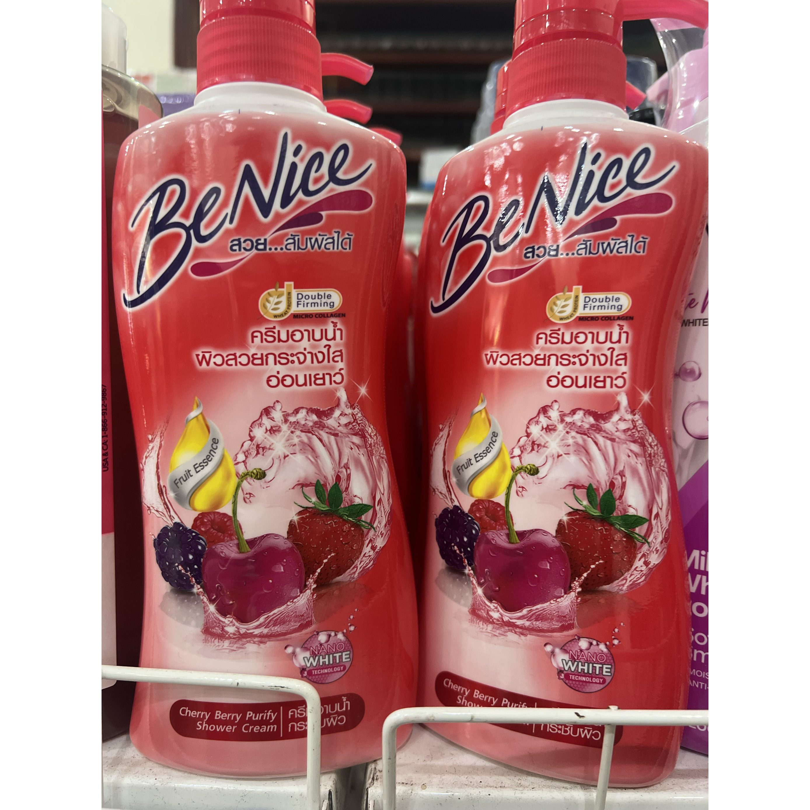 泰国水果混合味沐浴露清爽果香沐浴乳混合果味Benice湿清洁450ml