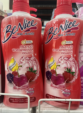 泰国水果混合味沐浴露清爽果香沐浴乳混合果味Benice湿清洁450ml