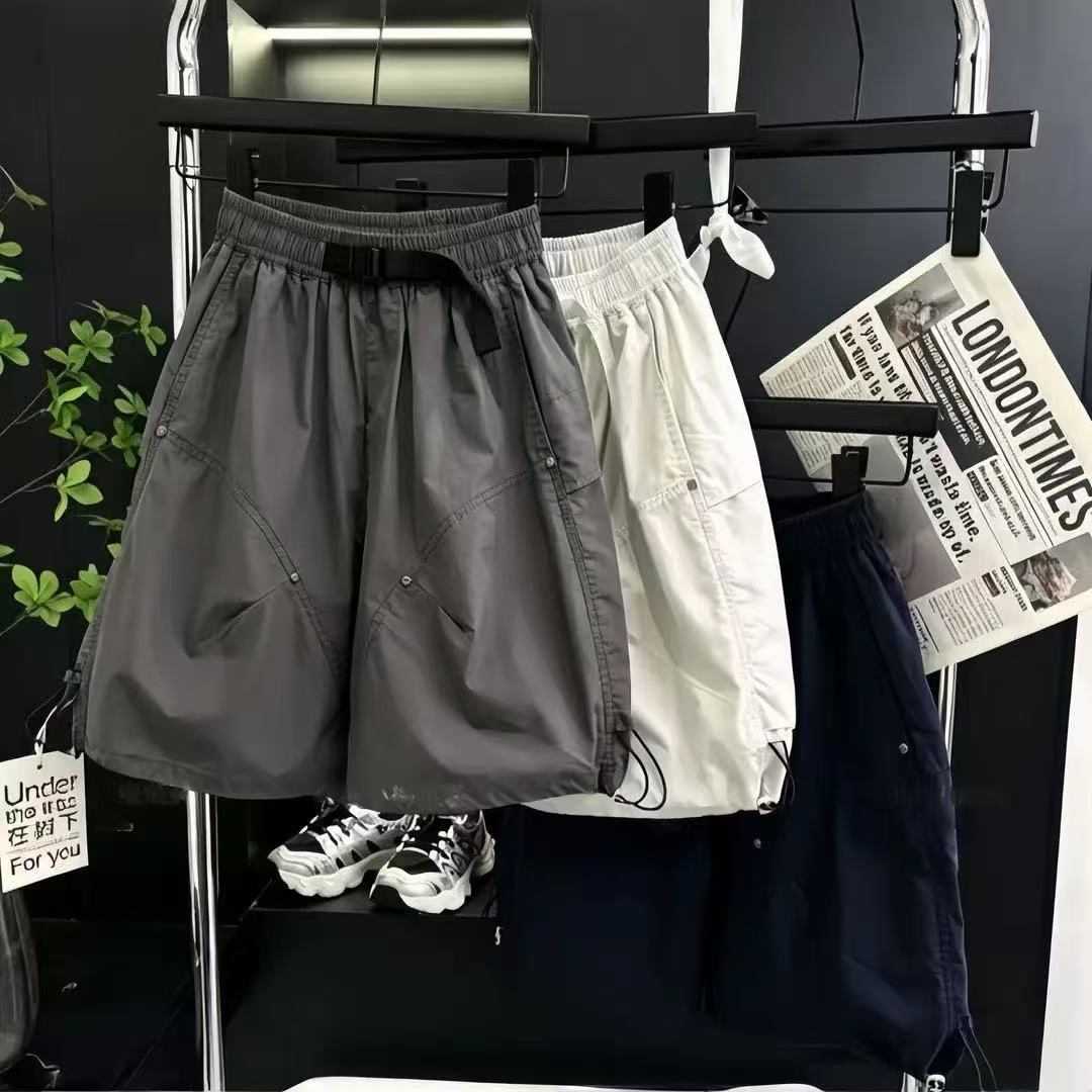 纯棉工装裤夏季2026新款氧气儿童时髦短裤男女孩夏装休闲百搭韩版