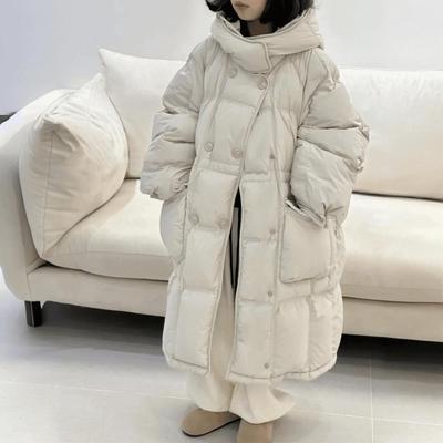 女童中长款羽绒棉服保暖炸街冬装