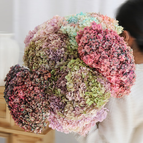 绣球永生花干花花束插花天然真花