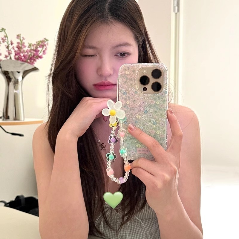 小米硅胶软壳晕染花朵IMD简约女