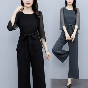 RM7354#夏季新款套装大码女装时尚减龄两件套