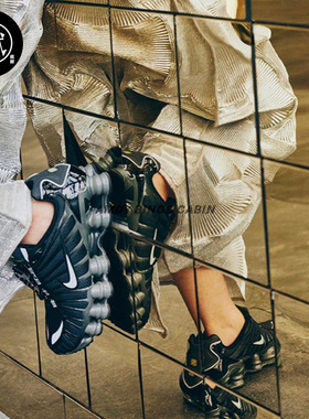 Nike耐克Shox TL 女子纯黑武士气柱增高运动休闲跑步鞋FV0939-001