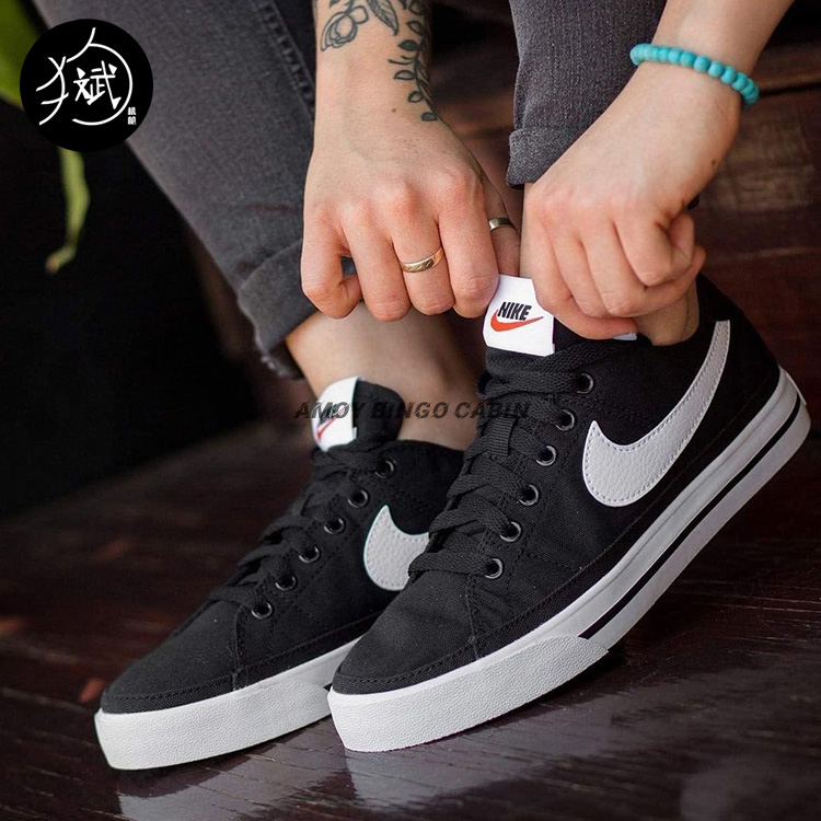 NikeCourtLegacyCanvas板鞋