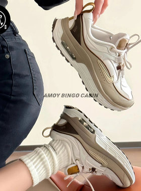 NikeAirMaxBliss女子白棕休闲鞋