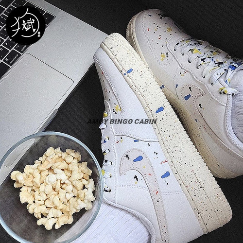 NikeAirForce1女泼墨空军板鞋