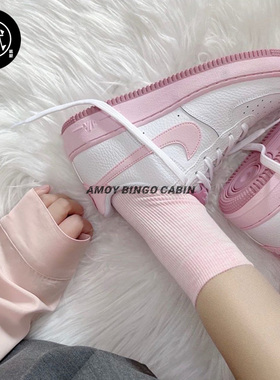 Nike耐克Air Force 1 Low GS女子空军一号彩勾运动休闲板鞋CT3839