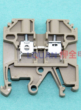 SAK-2.5EN  组合接线端子排 24A/800V 电线连接器 导轨式安土黄色