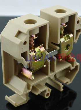 SAK-35EN 大电流组合接线端子排 电线连接器 导轨式安装 土黄色