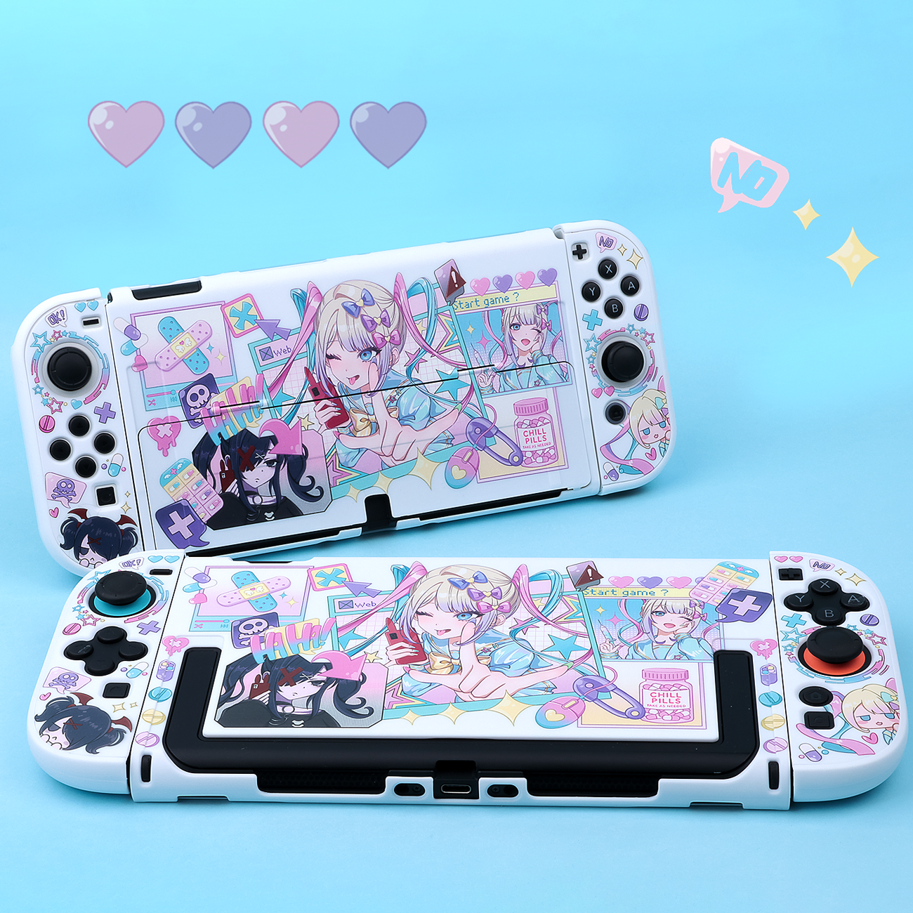 超天酱SWITCHOLED白色硬壳