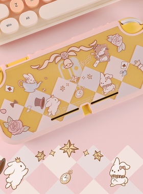 原创任天堂SwitchLite硅胶保护套可爱爱丽丝兔NSLite掌机软壳外壳