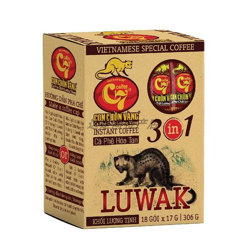 越南LUWAK猫屎速溶咖啡浓郁提神