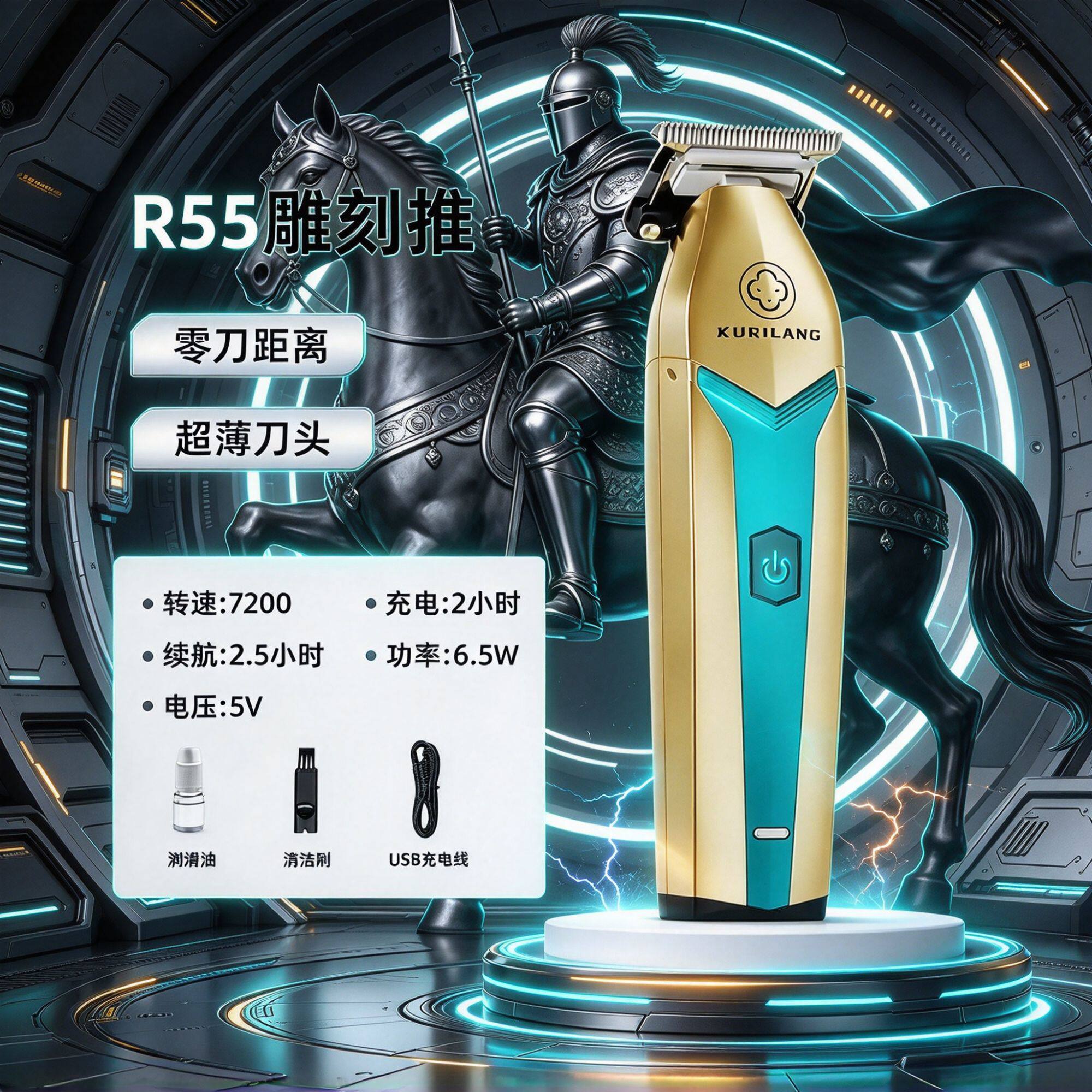 【买贵必赔】库里狼R55F雕刻电剪