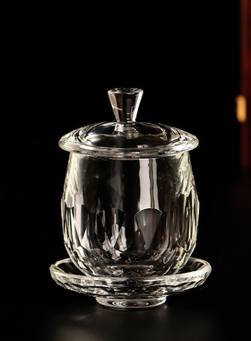 新款水晶圣水杯迷你特小供杯油灯杯油灯座佛具摆件白色佛堂道场