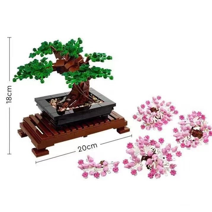 thumbnail for Chinese building blocks building blocks assembled toys creative variety master series bonsai bonsai tree new product 10281