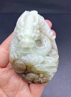 望子成龙把件天然玉石摆件