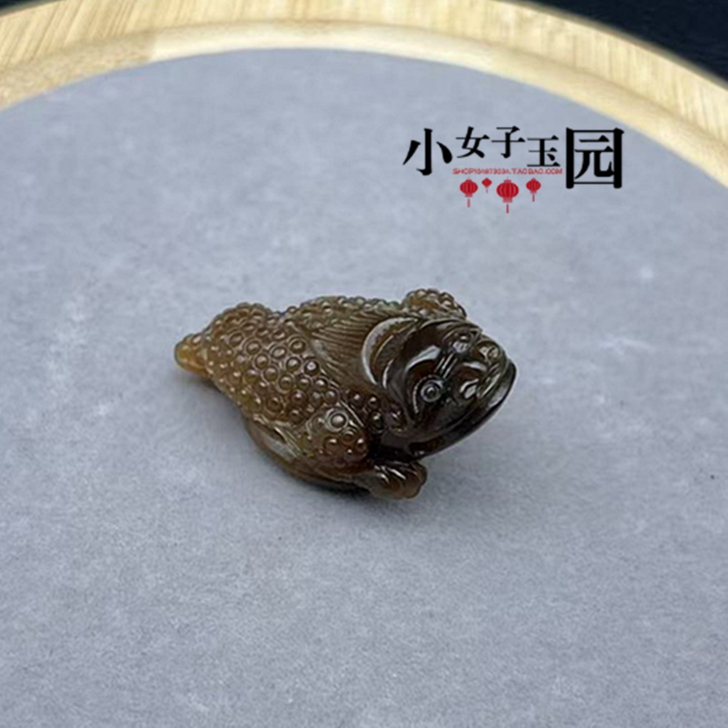 和田玉金蝉吊坠挂件全糖富贵缠身