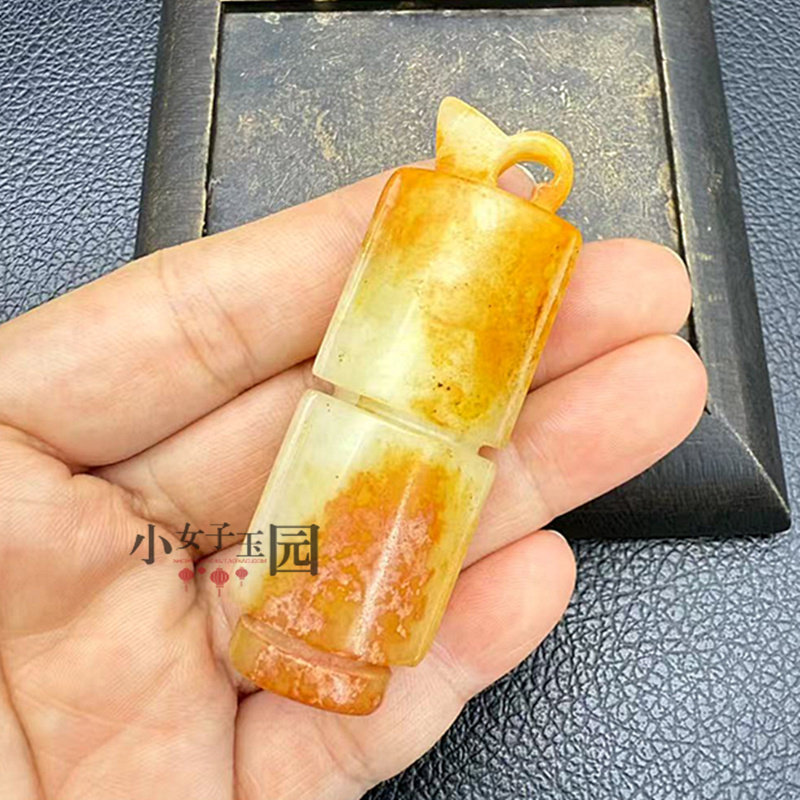 岫玉司南佩吊坠挂件仿古战汉三宝玉佩玉坠颈饰汉服腰佩影视玉挂饰