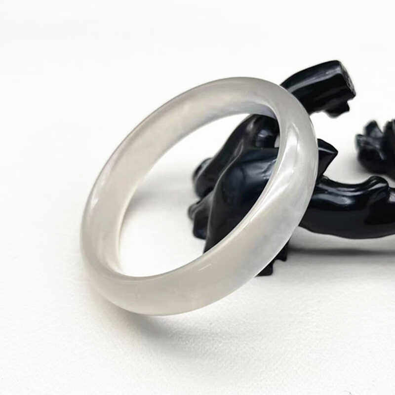 石英岩玉手镯冰透荔枝冻色玉镯子女款手镯新中式玉手饰品时尚礼品