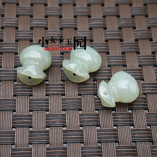 天然和田玉福袋吊坠挂件钱袋手链散珠配件压襟盘口挂饰步摇包挂