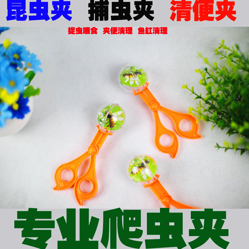 热卖昆虫爬虫蚕宝宝蜥蜴捕虫器 蝈蝈蟋蟀便携多用途便便清理夹