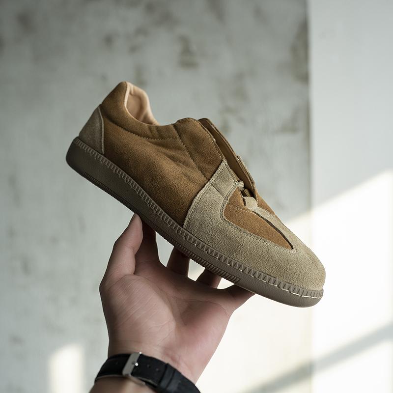 德训鞋圆头系带休闲鞋软皮男鞋