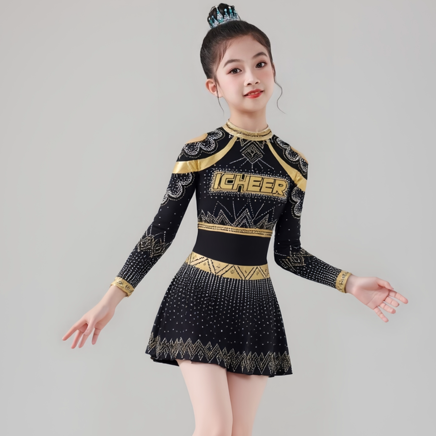 儿童啦啦队服男款拉拉操训练服装拉拉队比赛定制啦啦操比赛服装