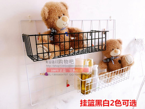 铁艺超市家用挂篮货架丝网片洞洞板浸塑网铁包收纳篮架货架附件