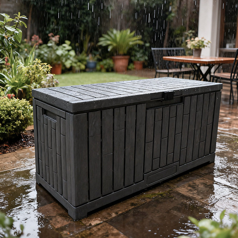 户外防尘收纳箱庭院花园露营整理收纳工具游泳池边防水甲板储物箱 - 江城悦来优品阁出品