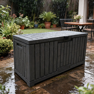 户外防尘收纳箱庭院花园露营整理收纳工具游泳池边防水甲板储物箱