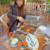 阳台小茶几桌椅三件套新中式 家用座椅竹桌竹椅 靠椅组合纯手工老式