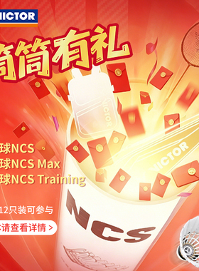 威克多VICTOR胜利NCS-TRAIN碳音球人造羽球耐打稳定训练12只装