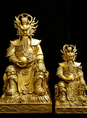 纯铜龙王爷神像酒柜摆件家用龙王像四海龙王铜像