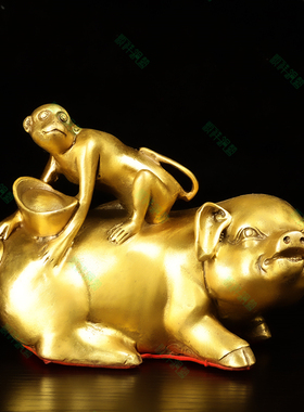 铜猪摆件客厅生肖装饰品