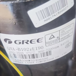 QXA R410 B102zE190A 拆机格力空调压缩机 R32冷媒 ZC190原装 QXF