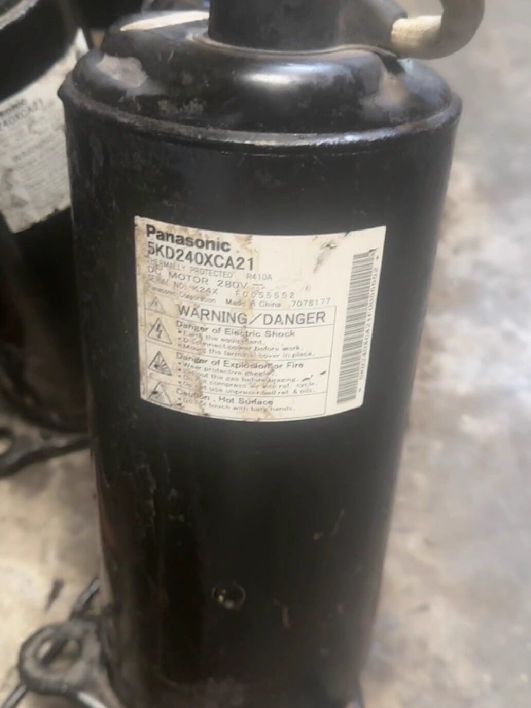 5KD240XCA21松下变频压缩机R410A 280V直流拆机