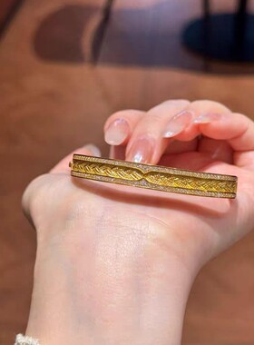 古法黄金色点钻花丝风雨桥丰收吉