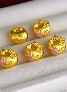 金店同款十里红妆锦鲤戏莲小胖福