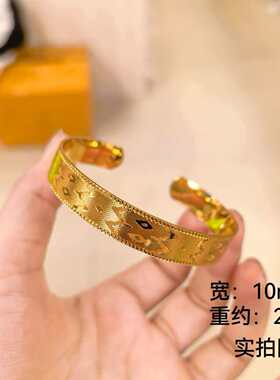 网红爆款复古图腾开口手镯几何纹