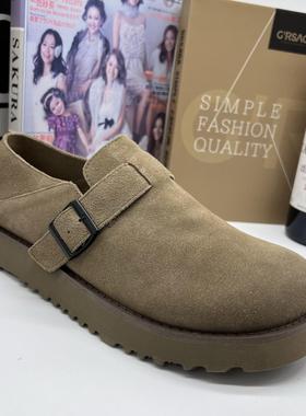 帕达索开车鞋休闲复古勃肯鞋英伦真皮单鞋春新款翻毛皮男鞋250206