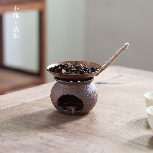 温茶炉蜡烛小火炉保温暖茶器提香器烘茶炉围炉煮茶温茶器煮茶底座